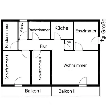 Grossraumbude 44 - Haus Baltic *